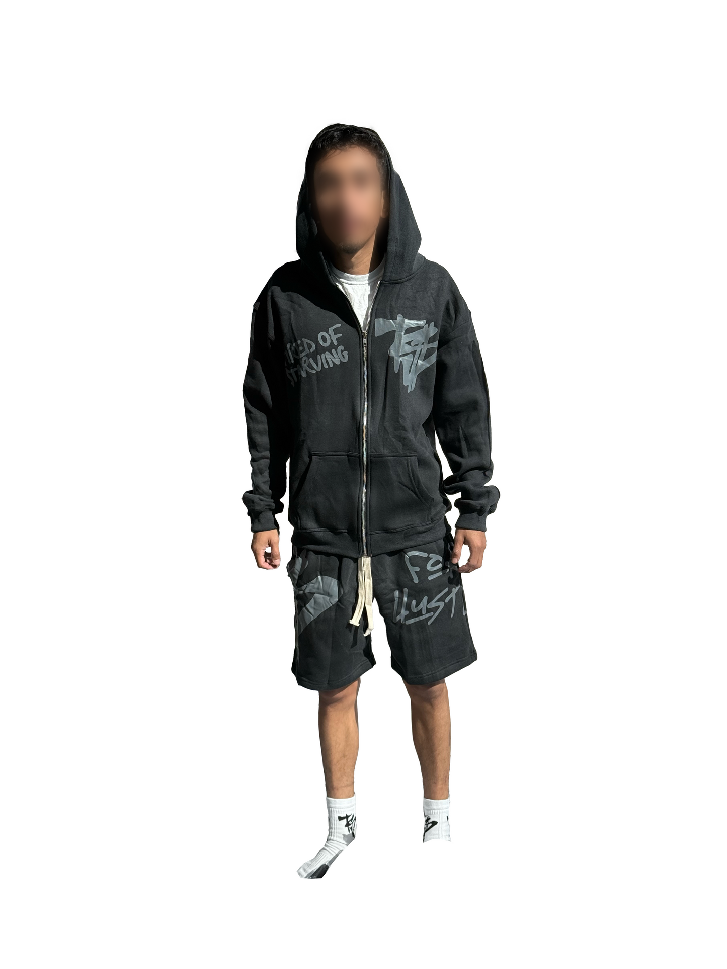 TiredOf$tarving "Hustle" set (black/gray)