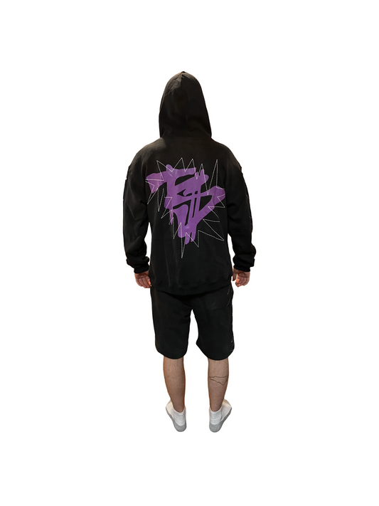 TiredOf$tarving "Hustle" set (black/purple)